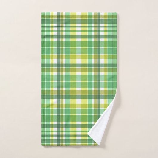 Conception Plaid Jaune Vert (Serviette à main)