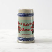 Conception plate de tasse de bière de baron rouge (Centre)