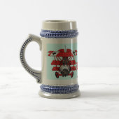 Conception plate de tasse de bière de baron rouge (Gauche)