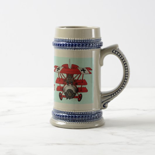 Conception plate de tasse de bière de baron rouge (Droite)