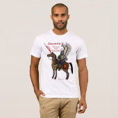 Conception polonaise de T-shirt de cool de hussard (Devant entier)