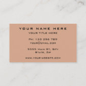 Conception professionnelle Carte de visite personn (Dos)