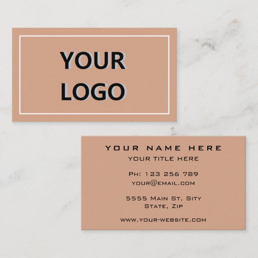 Conception professionnelle Carte de visite personn (Devant / Derrière)