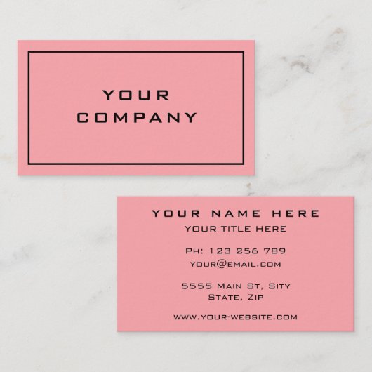 Conception professionnelle personnalisée du Carte (Devant / Derrière)