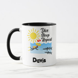 Conception répétée du sommeil de plongée - Mug com