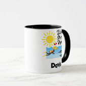 Conception répétée du sommeil de plongée - Mug com (Devant droit)