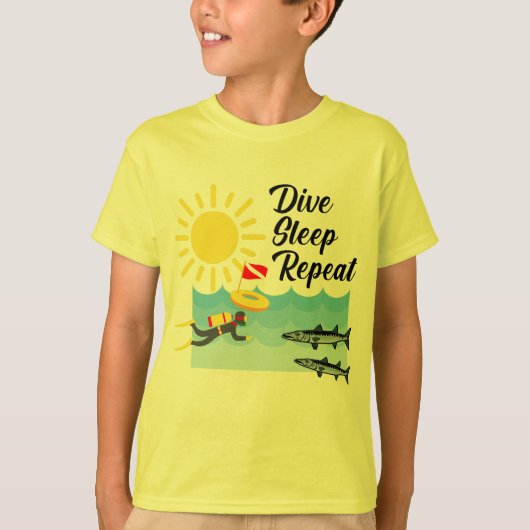 Conception répétée du sommeil de plongée - T-shirt (Devant)