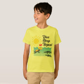 Conception répétée du sommeil de plongée - T-shirt (Devant entier)