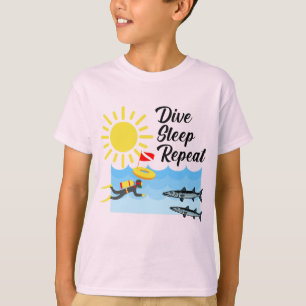 Conception répétée du sommeil de plongée - T-shirt