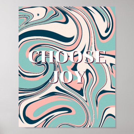 Conception rétro, Affiche Choisir la joie (Devant)