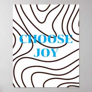 Conception rétro, Affiche Choisissez la Joie