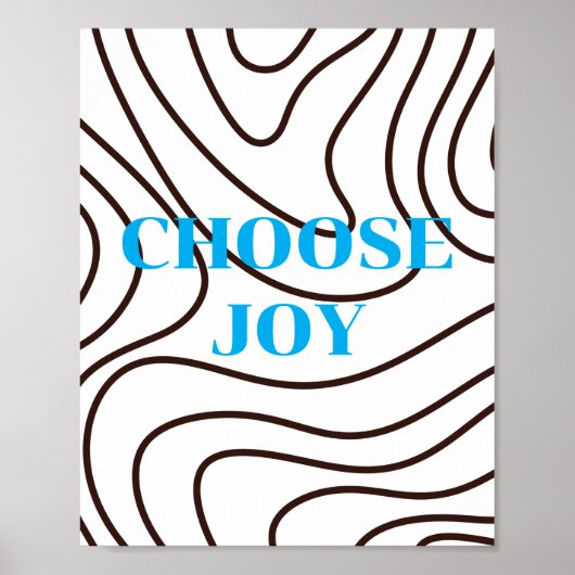 Conception rétro, Affiche Choisissez la Joie (Devant)