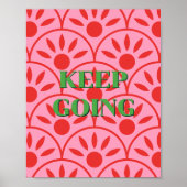 Conception rétro, Affiche Keep Going (Devant)