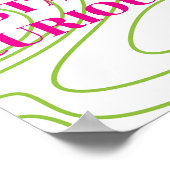 Conception rétro, Affiche Reste Curieux (Coin)