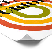 Conception rétro, Affiche Restez Curieux (Coin)