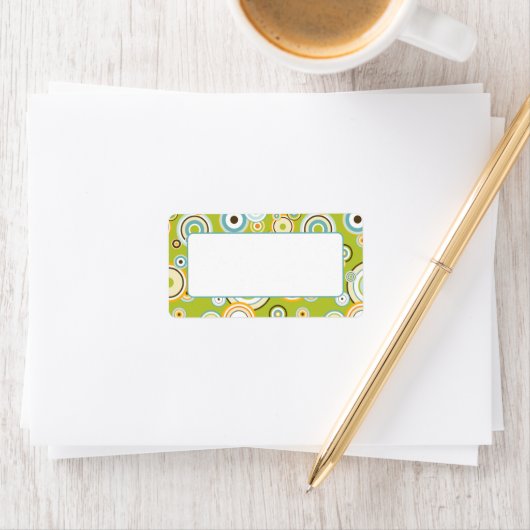 Conception rétro Étiquette (En situation)