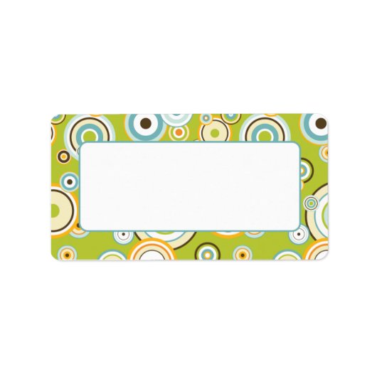 Conception rétro Étiquette (Devant)