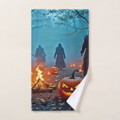 Conception rituelle d'Halloween éffrayant (Serviette à main)
