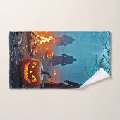 Conception rituelle d'Halloween éffrayant (Serviette à main)