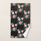 Conception romantique de pivoine fleurie et de con (Serviette à main)