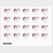 Conception Saint Valentin pour Stickers Coeur, Glo (Feuille)
