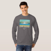 Conception San Diego - T-shirt simple à manches lo (Devant entier)