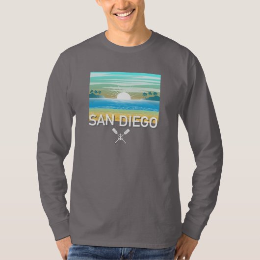 Conception San Diego - T-shirt simple à manches lo (Devant)