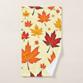 Conception sans couture de feuillage d'automne (Serviette à main)
