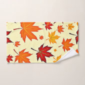 Conception sans couture de feuillage d'automne (Serviette à main)