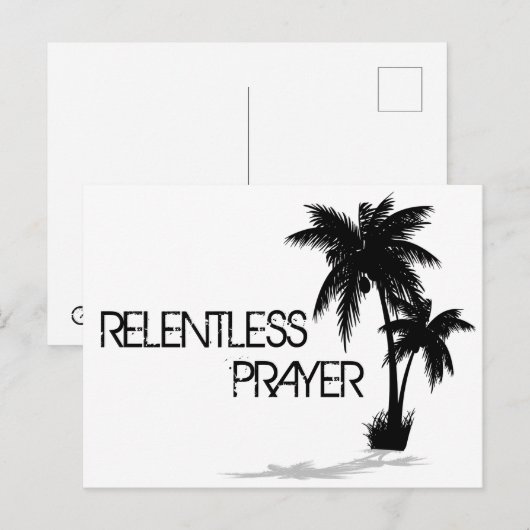 Conception sans relâche Carte postale de prière sa (Devant / Derrière)