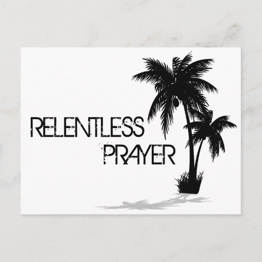 Conception sans relâche Carte postale de prière sa (Devant)