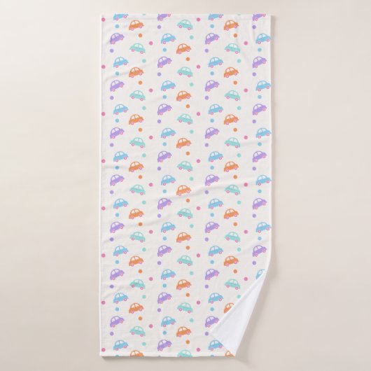 Conception sans soudure du véhicule mignon (Serviette de bain)