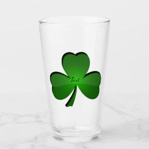 Conception shamrock de fermeture Verre à boire