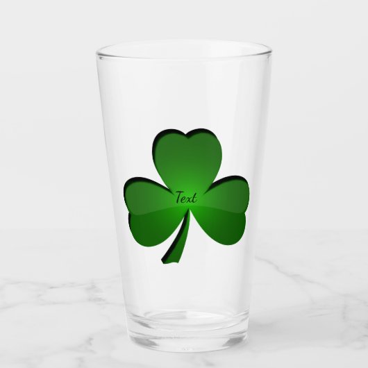 Conception shamrock de fermeture Verre à boire (Devant)