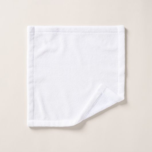 Conception simple blanche personnalisée Ajouter un (Gant de toilette)