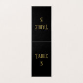 Conception simple de Black&Gold - Numéro de table (Outside Unfolded)