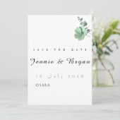Conception simple de carte de mariage élégante (Debout devant)