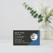 Conception simple de carte de visite pour comptabl (Debout devant)