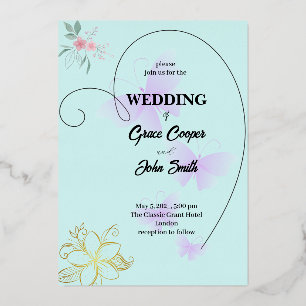 Conception simple de carte mariage