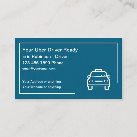 Conception simple de cartes de visite pour chauffe (Devant)