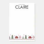 Conception simple de Noël pour note Post-it® perso (Devant)