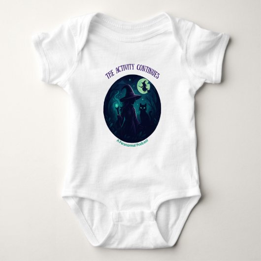 Conception sorcière pour enfants, body bébé clair (Devant)