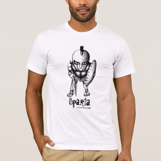 Conception spartiate de T-shirt de cool de (Devant)