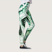 Conception Steampunk verte + blanche sur collant p (Droite)