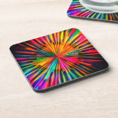 Conception Sunburst multicolore Dessous de verre e (Côté gauche)
