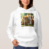 Conception Sweat - shirt à capuche de chats Whimsi (Devant)