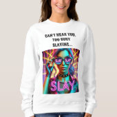 Conception Sweatshirt Trop Occupée. (Devant)