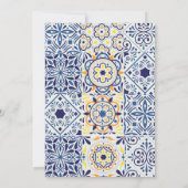 Conception Talavera Mexicaine Invitation de douche (Dos)