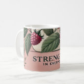 Conception thé framboise feuille AI art Mug (Devant gauche)
