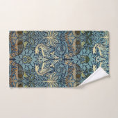 Conception tissée de paon et de dragon de William (Serviette à main)